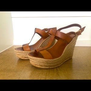 Delman wedge sandals 8.5